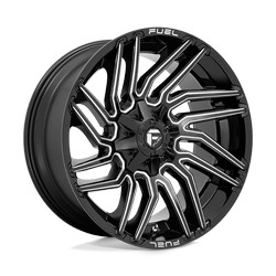 D773 TYPHOON GLOSS BLACK MILLED 20x9 8X180 et1 cb124.3